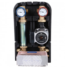 ГБМ Насосная группа STOUT с теплообменником, 28 пластин, с насосом GRUNDFOS UPSO25-65 DN25 (1")