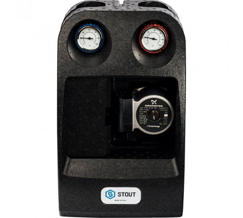 Купить ГБМ Насосная группа STOUT без смесителя, с насосом GRUNDFOS UPSO32-65 DN32 (11/4"), прямым конттуром с доставкой