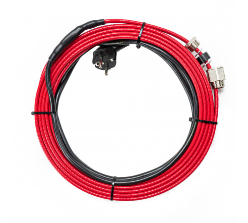 Купить Греющий кабель саморегулирующийся VODOS HEAT PIPE, 15 Вт/м, внутренний, на 15м, синий, с сальником с доставкой