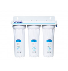 Установка для подготовки питьевой воды 3-х ступени. VODOS TRIO PR303