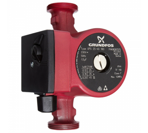 Купить Насос циркуляционный GRUNDFOS UPS 32-60 180 с гайками СЕРИЯ 100 (1x230В) (96281496) с доставкой