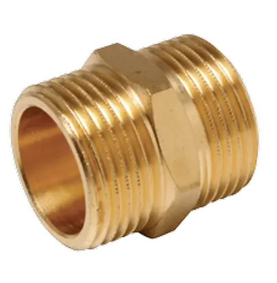Ниппель латунный UNIPUMP 1" нр х 1.25" нр