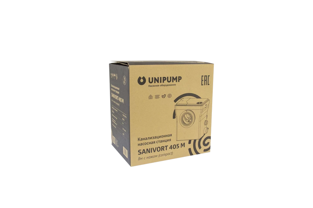 Купить КНС Канализационная насосная станция UNIPUMP SANIVORT 405 M 8м с ножом (Compact) с доставкой