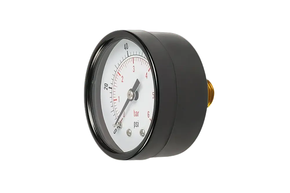 Манометр аксиальный UNIPUMP Ø50-1/4", 6 бар, горизонтальное подключение