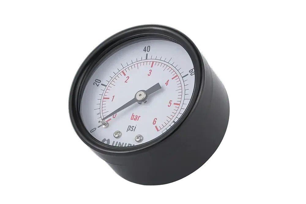 Купить Манометр аксиальный UNIPUMP Ø50-1/4", 6 бар, горизонтальное подключение с доставкой