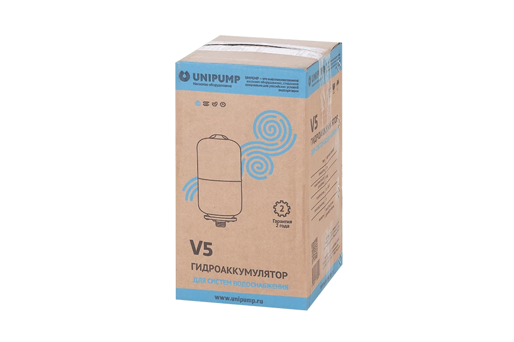 Купить Гидроаккумулятор для воды UNIPUMP вертикальный 5 л с доставкой