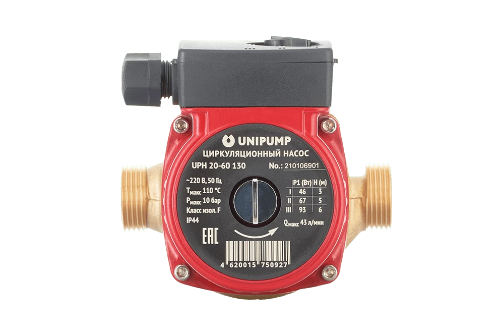 Купить Насос для рециркуляции UNIPUMP UPН 20-60 130 мм ГВС (5 лет гарантии) с доставкой