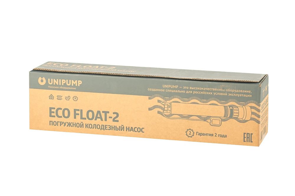 Купить Насос колодезный UNIPUMP ECO FLOAT-1 340 Вт с поплавкомым выкл. с доставкой