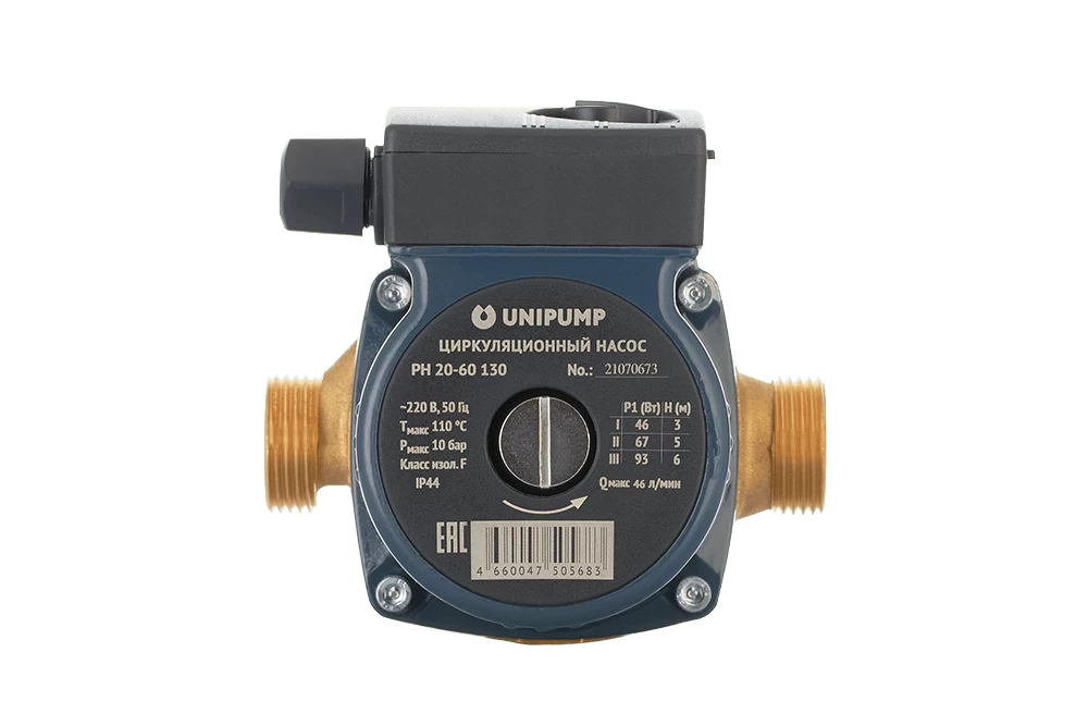 Купить Насос для рециркуляции UNIPUMP PН 20-60 130 мм ГВС (1 год гарантии) с доставкой