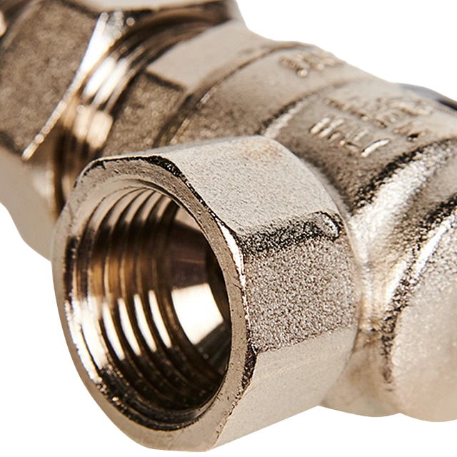 Купить Кран шаровой с американкой угловой STOUT бабочка 1/2" ВР/НР с доставкой